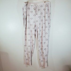 LC Lauren Conrad Gray Heart Pajama Bottoms